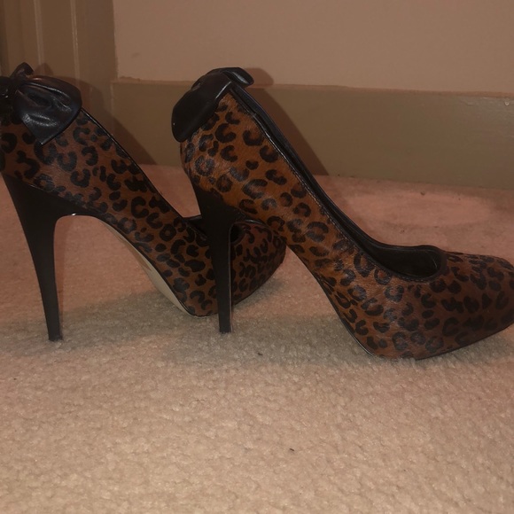 Black/Brown Animal Print Platforms - Picture 2 of 7